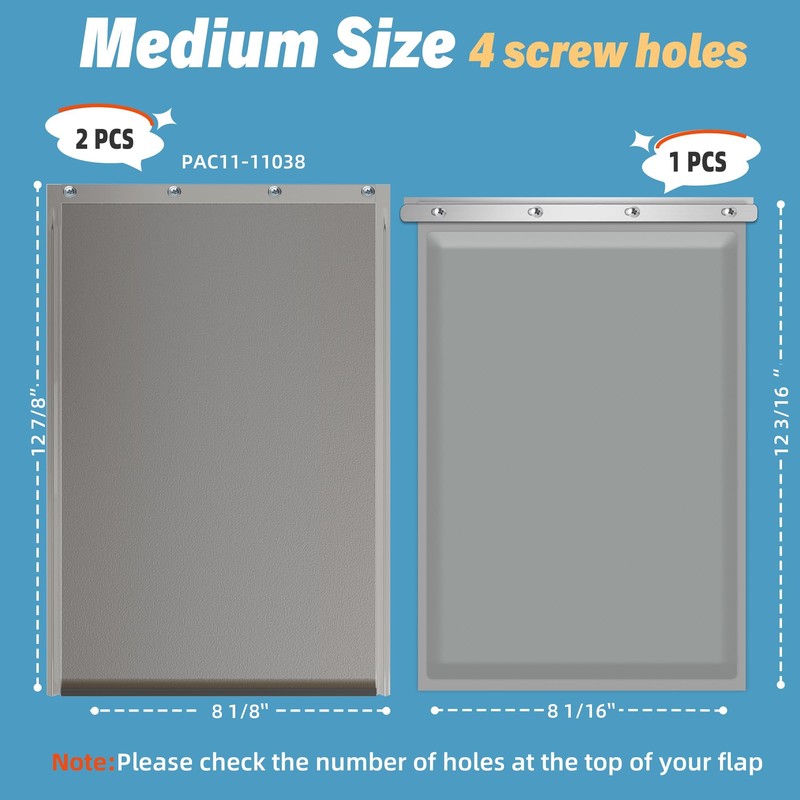 3-Flap Medium Dog Door Replacement Flap with Screws