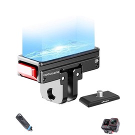 Magnetic Base for Insta.360 X5/ Ace Series Action Camera Accessory, with 1/4 Thread Interface, Magnetic Quick Release Adapter Tripod Mount for Vlogging & Travel (Adapter+1/4Bracket)