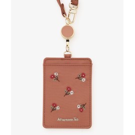 Afternoon Tea Living JE68 Passcase with Flower Embroidery Cord Reel, Pink