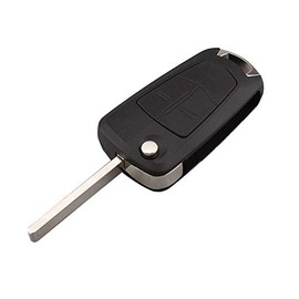 1 x replacement key shell with 2 buttons, flip key, car key, Chiavi key, blank, HU100, remote control, remote key housing