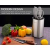 WELLSTAR Universal Knife Block Holder, Stainless Steel Knife Stand Without
