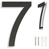 Ywonobs 8 inch Large Stainless Steel House Numbers, Black Modern