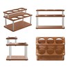 SHILFID Coffee Syrup Organizer Rack,2-Tier Coffee Syrup Stand Holder for