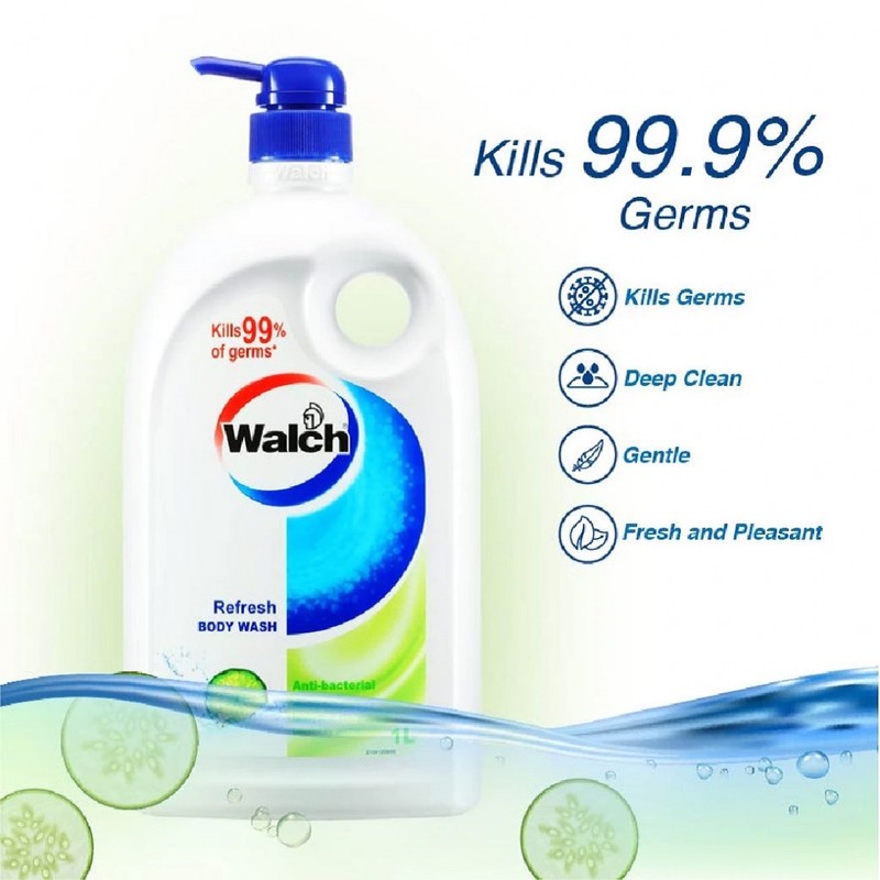 Walch Anti-bacterial Body Wash Refill 850ml