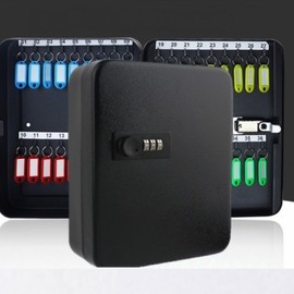 Premium Dial-Type Key Storage Case (36 Keys) Black