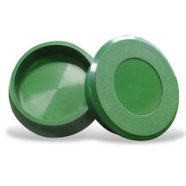 KINGTOP Golf Cup Cover for Backyard Practice Putting Green Hole, Golf Course Hole, Sturdy ABS Hole Cup Cover Fit USGA Regulation, 2-Pack
