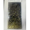 Black/Gold Polka Dot Disposable Tablecloth, Party Decoration