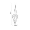LED Solar Pendant Light Clear Total Height with Chain 50