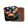 1 x Pool Balls Drinks Coaster - Snooker Dad Brother