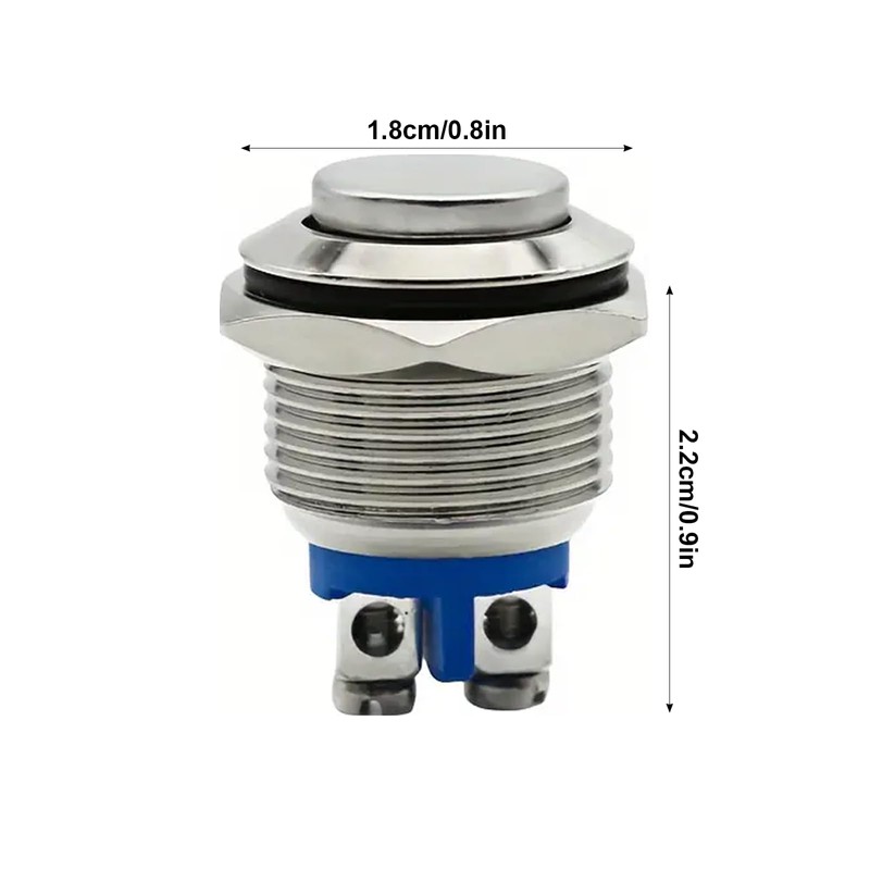 MAEZOE 3 PCS 16MM Momentary Push Button Switch, UL Certification