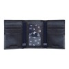 Nautica Men's Pebble Trifold Leather Wallet with 6 slots, RFID