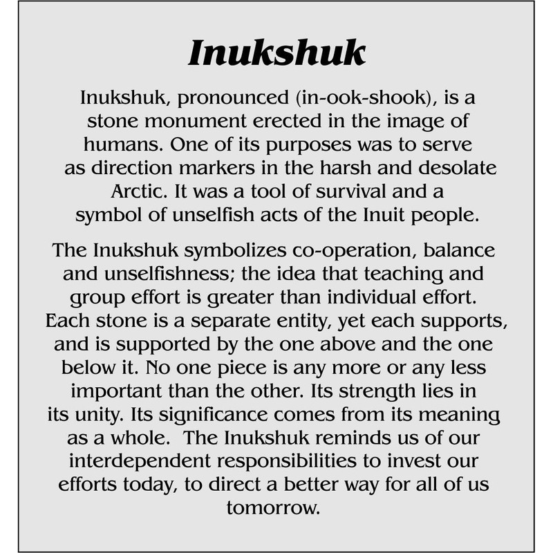 3.5" Tall Granite (Stone) Inukshuk