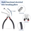 8" 60-Degree Electrical Disconnect Pliers Set, 3-Piece Angled Push Tab