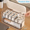 2 PCS Stackable Cable Organizer Storage Box, Desktop Cord Management
