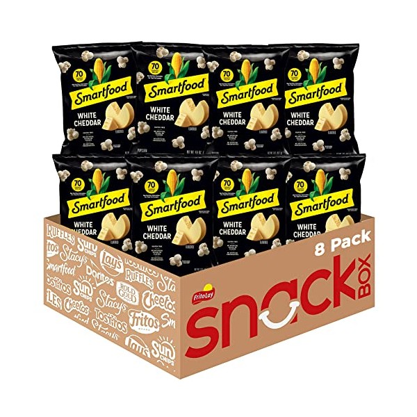 Smartfood White Cheddar Flavored Popcorn, 2.0 Ounce, 8.0 Count