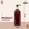 MYOC Amber PET golden cap pump bottle Refillable Empty Container