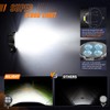 Nilight 2PCS 3Inch Led Pods Round 1500LM Built-in EMC Work