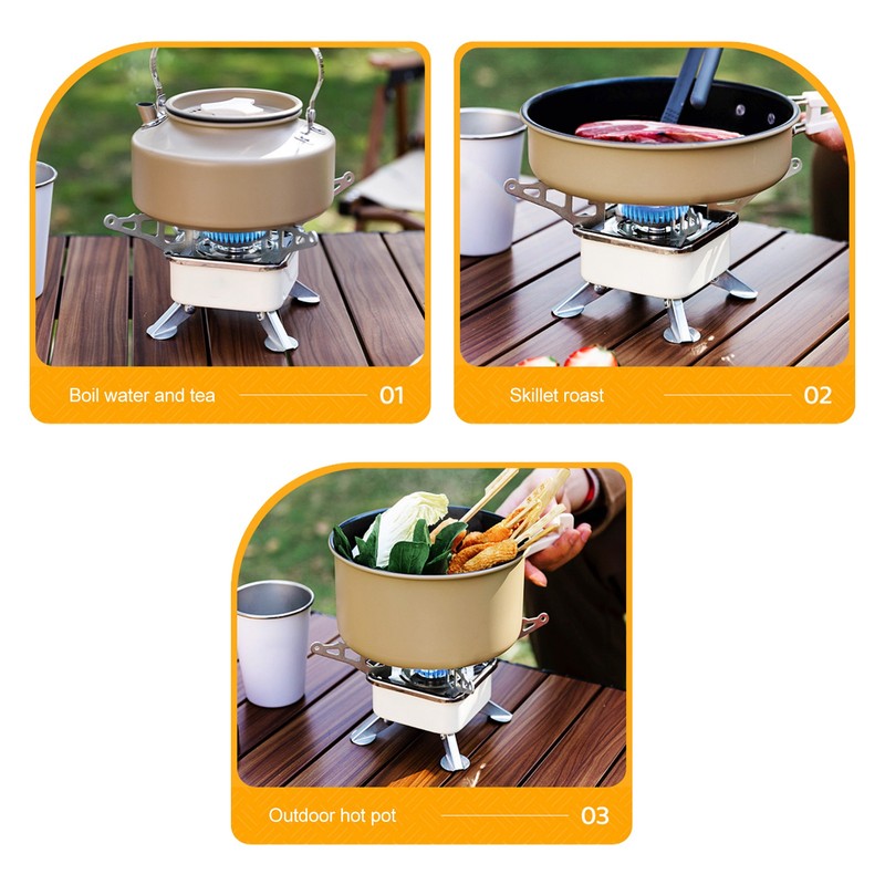 Portable Butane Gas Stove Single Burner Ultra Mini for Outdoor