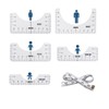 WALFESHOO 5pcs T-Shirt Ruler Guide kit,T-Shirt Alignment Guide Tool Tee