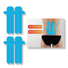 Kinesiology Tape Kinesiology Tape Precut,4pcs (2 Bags), Enhanced Elasticity Kinetic Tape for Muscle Strain Relief and Joint Support Muscle Tape