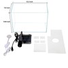 3 Gallon Glass Small Fish Tank, Betta Fish Tank Starter