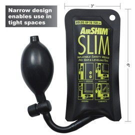 Calculated Industries 1180 Airshim Slim Inflatable Elevator Door Safety Wedge & Pry bar & Leveling Tool For Installers, Mechanics & Inspectors | 150 Lb Rating
