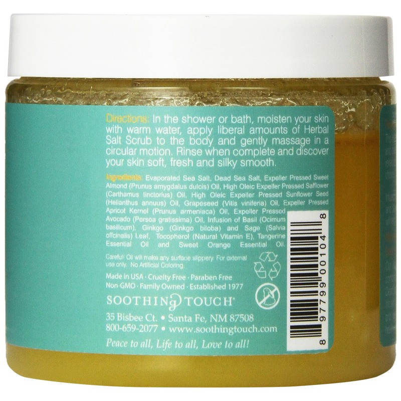 Soothing Touch Herbal Salt Tangerine Scrub - 20 Oz