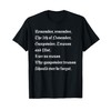 Guy Fawkes Remember, Remember The 5th of November T-Shirt, Small,