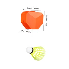 Totority 1Set Badminton Trainer Set with Remote Control Elastic Rebound Ball Practice Tool for Self Training for Practice Park Garden