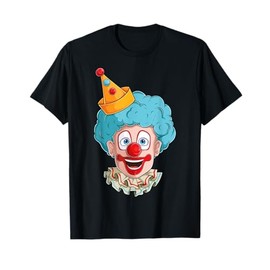 Funny Clown Face Circus Entertainer Costume Kids Men Women T-Shirt