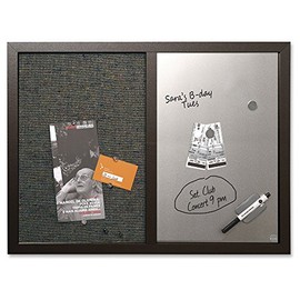 BI-Silque Dry-Erase Combination Board, 18"x24", Black (BVCMX04433168)