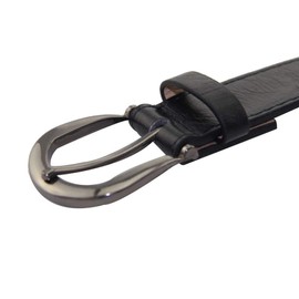 WedDecor Silver Pyramid Studs Studded Punk Style Biker Belt Black Strap PU Leather Single Prong Metal Buckle Casual Party Wear Goth Fashion Accessories, 1.5 Inches Wide