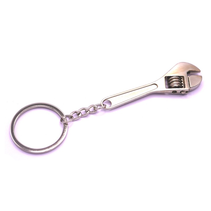 GT//Rotors 10mm Black Ratchet Wrench Keychain Key Ring (Black with
