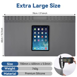 Kaisi Extra Large Soldering Mat, 932°F Heat Resistant Silicone Solder Mat