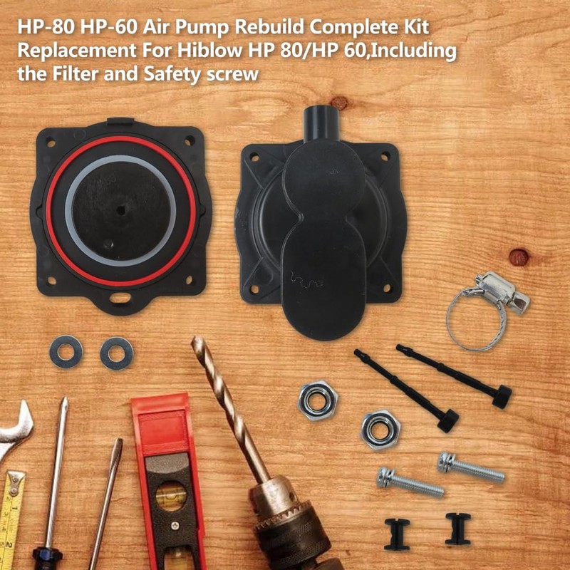 Premium Air Pump Diaphragm Rebuild Kit Replacement Fit for Hoot