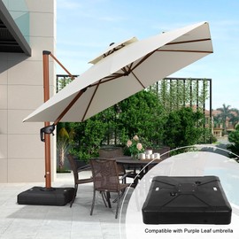 PURPLE LEAF Patio Umbrella Base PL209BD Cantilever Umbrella Base, 32.21'' X 32.21''
