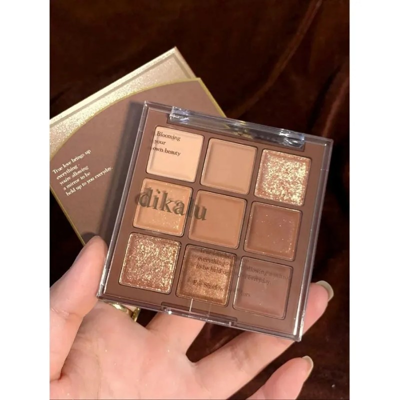 Paleta De Sombras 9 Tonos Nude Café Mate Y Brillo