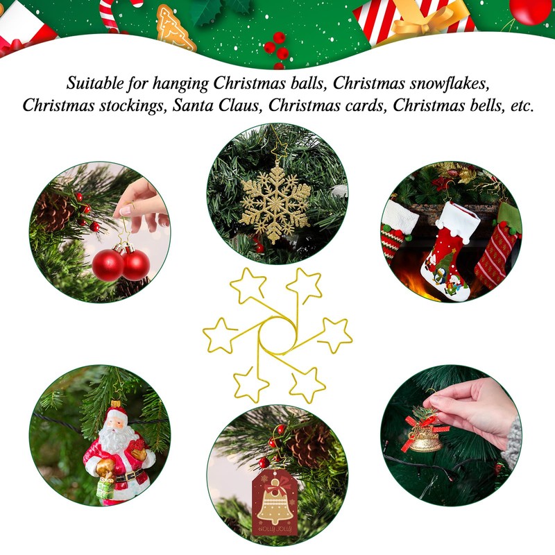 Hangers, Christmas Tree Baubles for Christmas Tree, Pack of 120
