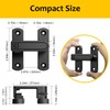 Barn Door Lock,90/180 Degree Flip Latch Lock,Easy Installation,Zinc Alloy Security