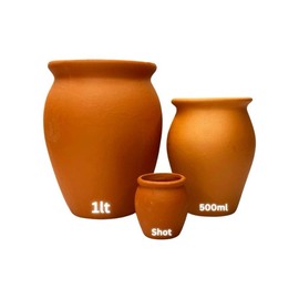 Cantarito - Pottery - 1lt, 500ml, Shot Size:_Medium (500ml)