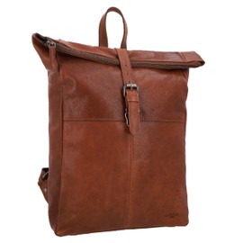 Gusti Valja Leather Backpack for Men and Women, Laptop Bag, Leather Backpack, Brown 1