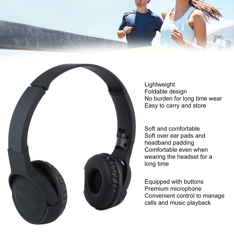 Wireless Bluetooth Headset HiFi Stereo Deep Bass Bluetooth Over Ear
