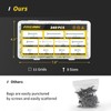 Wood Screws Assortment Kit, FIXLINK 240 PCS High Hardness Flat