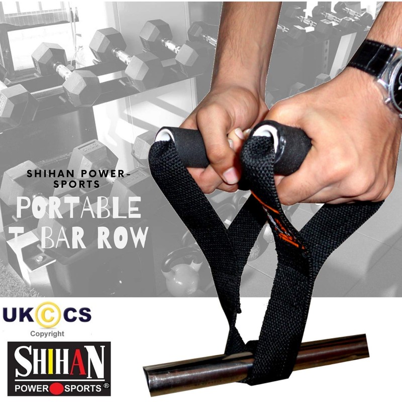 T-BAR Row (Black) Portable SHIHAN Power Gym Core Blaster Landmine