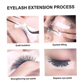 FOMIYES 6rolls Breathable Eyelash Grafting Tape Non-woven for Sensitive Skin Gentle Stickiness for Eyelash Extensions and Patches