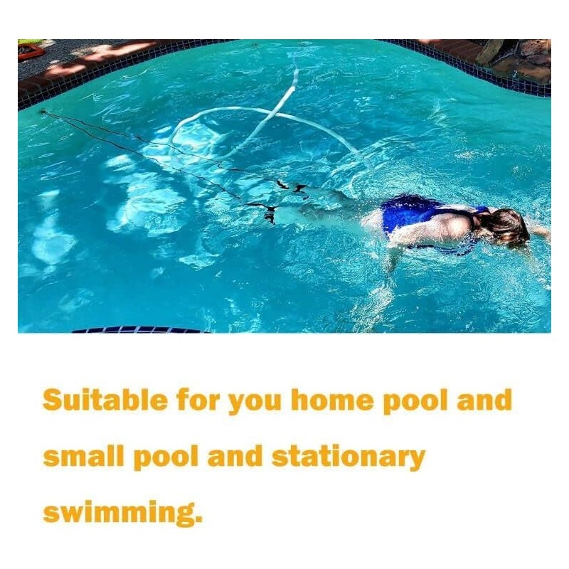 R&B Zone Swim Ankle Strap Stationary Swimmer Swim Lap,Training Leash