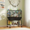 Hamster Cage 3 Tier with Deep Tray Rolling Storage Shelf