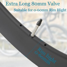 2PCS Road Bike Inner Tube 700x23-25c & 700x28-32c, 80mm Presta Valve Butyl Rubber Inner Tubes for Road & Gravel Bikes (FV 80mm, 700x23/25c-FV80mm)