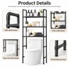 Iron Over-the-Toilet Storage Rack for Bathroom Organization – Standing Space-Saving