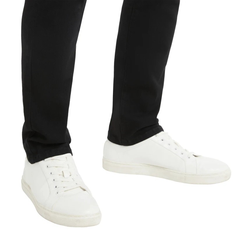 Kenneth Cole Men's Jeans Straight Fit Stretch Denim, Black, 34